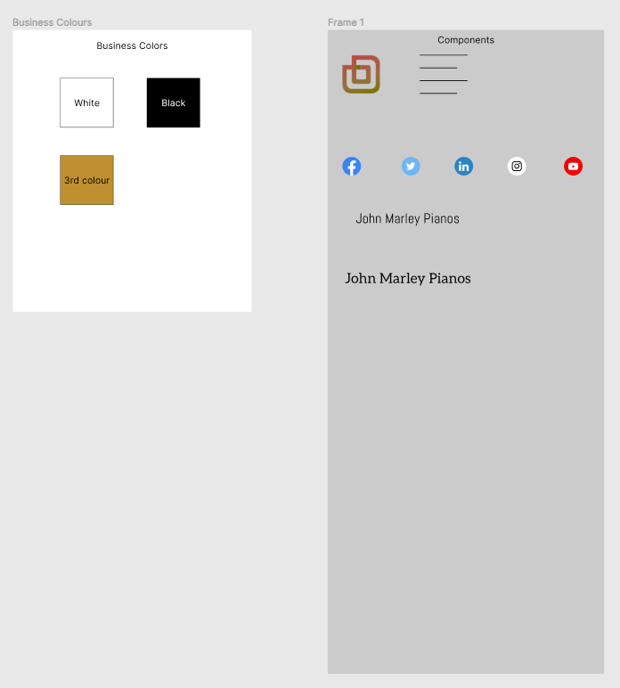 Screenshot of Figma - John Marley Pianos components 1