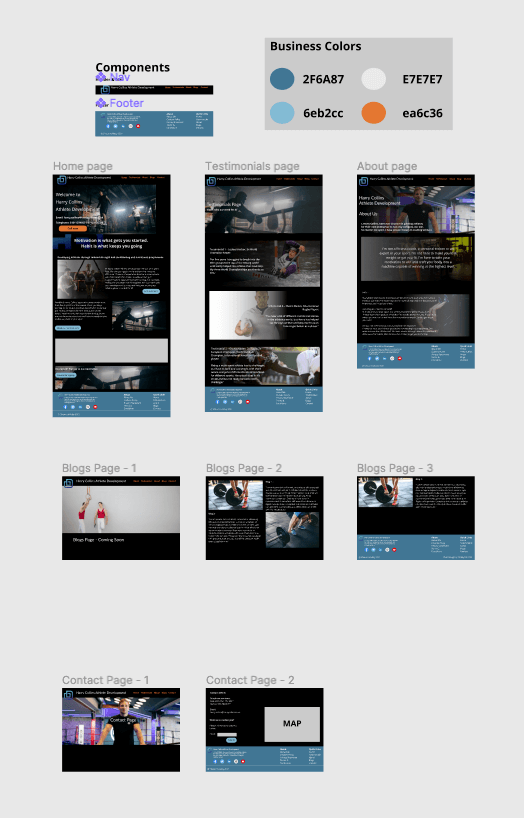 Screenshot of Figma - all Harry Collins assets