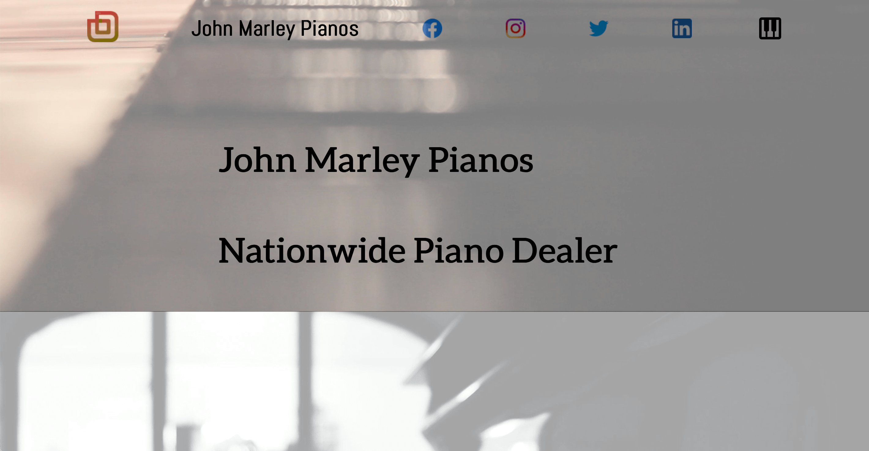 John Marley Pianos website screenshot