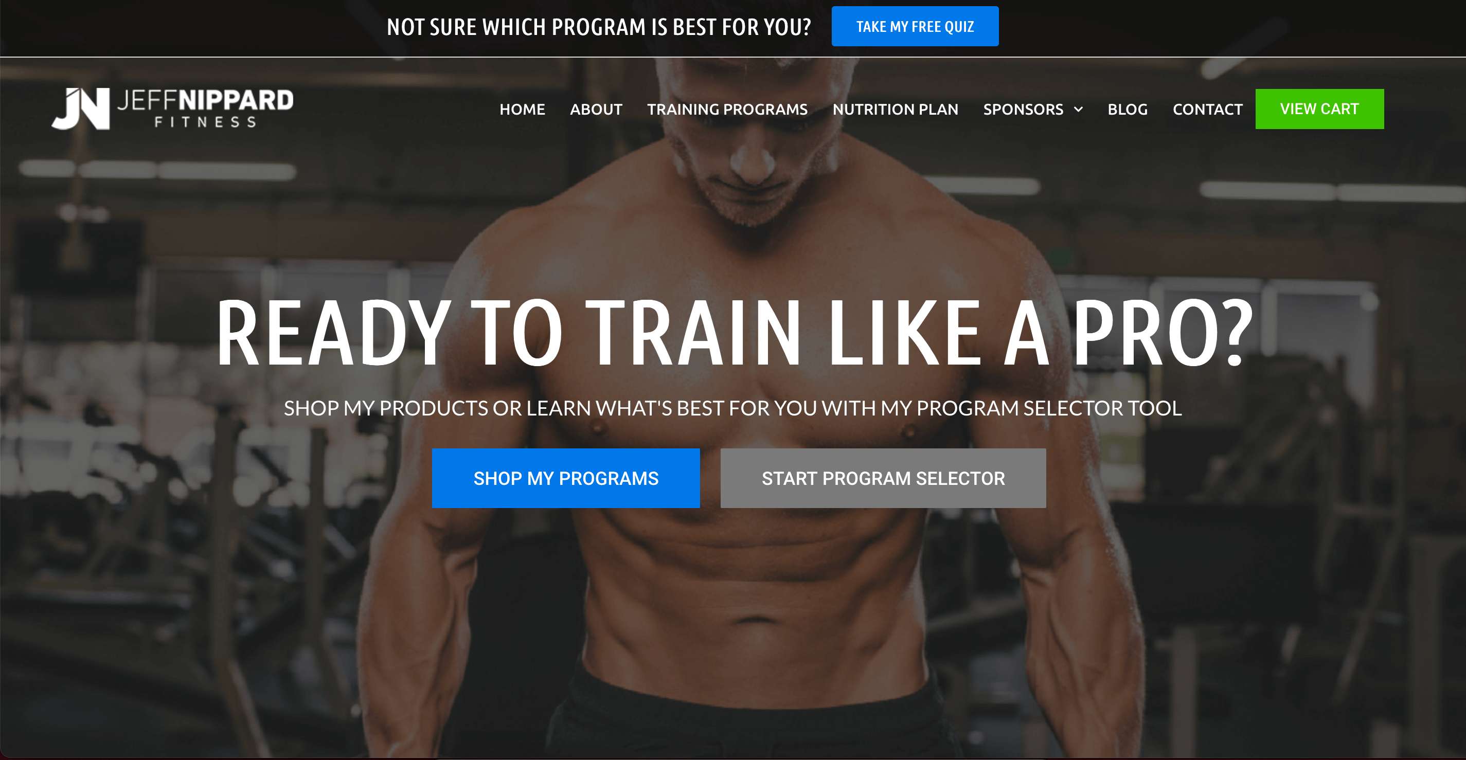 jeffnippard.com home screen screenshot