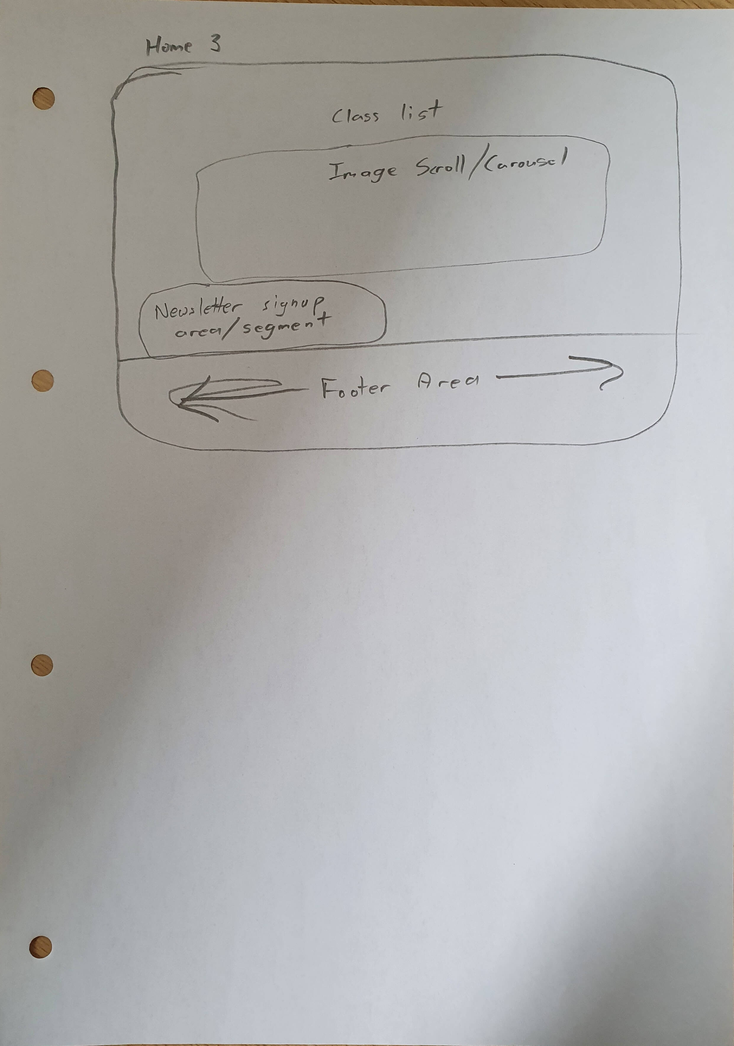 Harry Collins home page paper mockup number 2